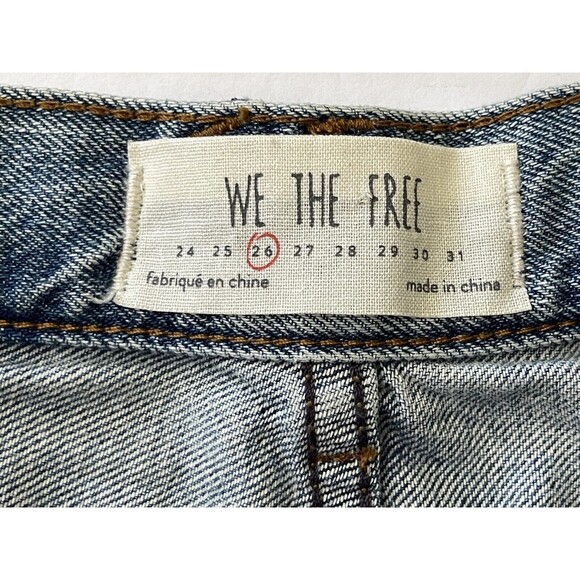 We The Free Women's Size 26 Cut-off Jean Shorts 5 Button - Picture 2 of 7